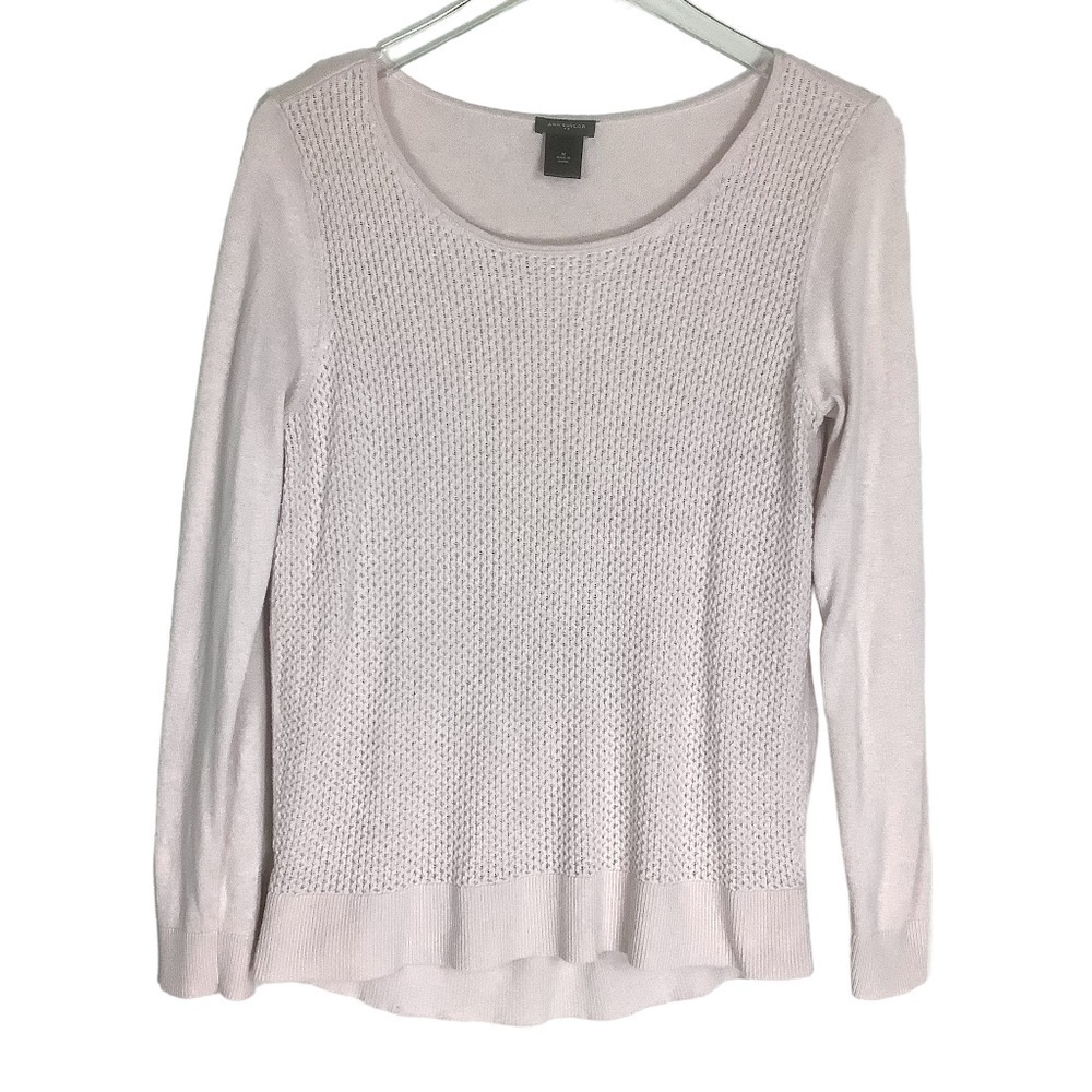 Ann Taylor Plush‎ Pink Textured Top M
